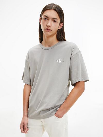 Calvin Klein Ruhák HU989553 | Calvin Klein Organic Cotton Monogram Férfi Póló Skin Color